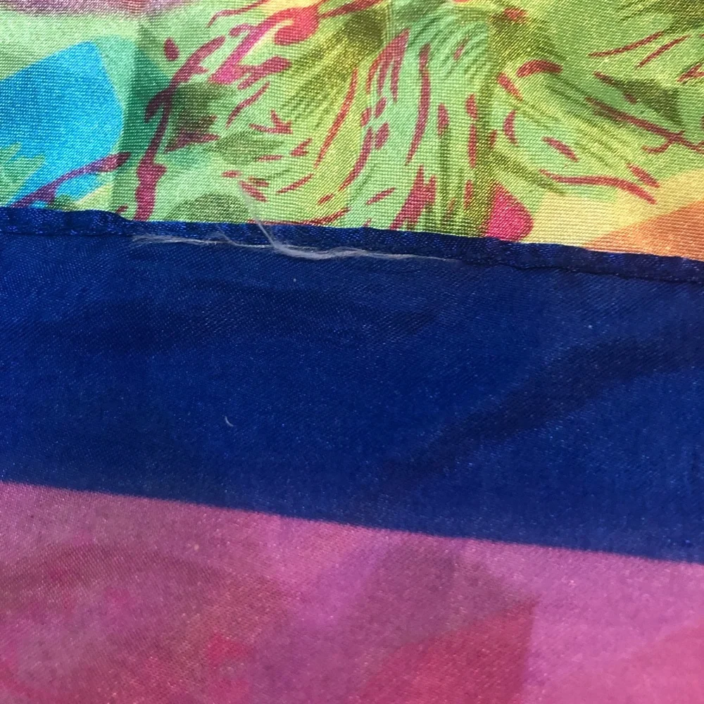 Scarf based on Kadinsky Munich painting- Silk, Or Silk-like (no Tags) Colorful!